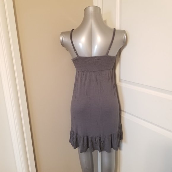 Ardene Grey Tunic Top/Dress with adjustable straps - Picture 2 of 5